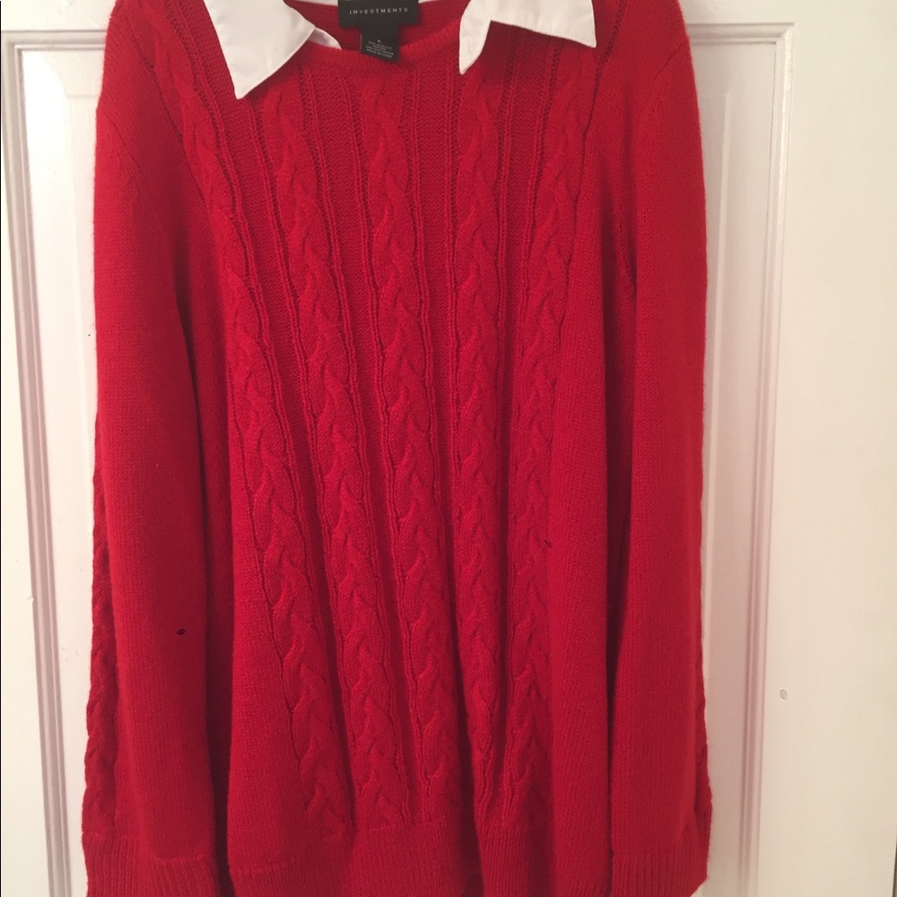 Red Investments sweater
